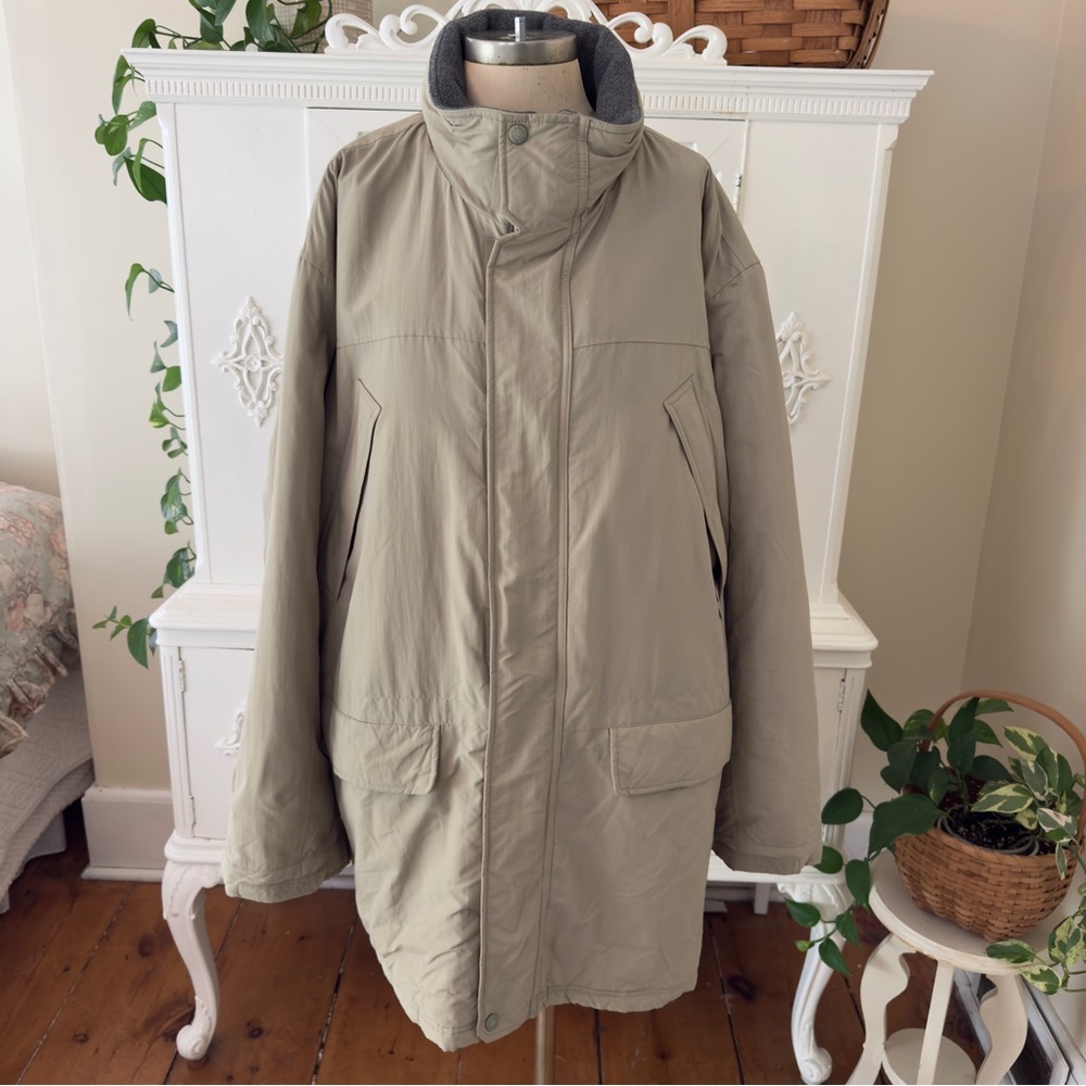 Mens LLBean Insulated Polartec Hooded Parka